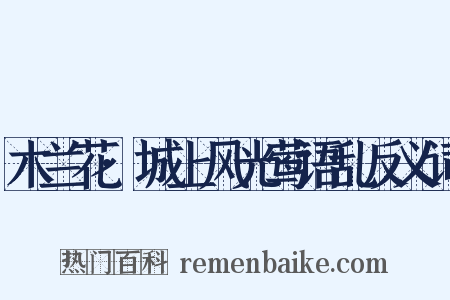 木兰花·城上风光莺语乱反义词是什么意思的图片